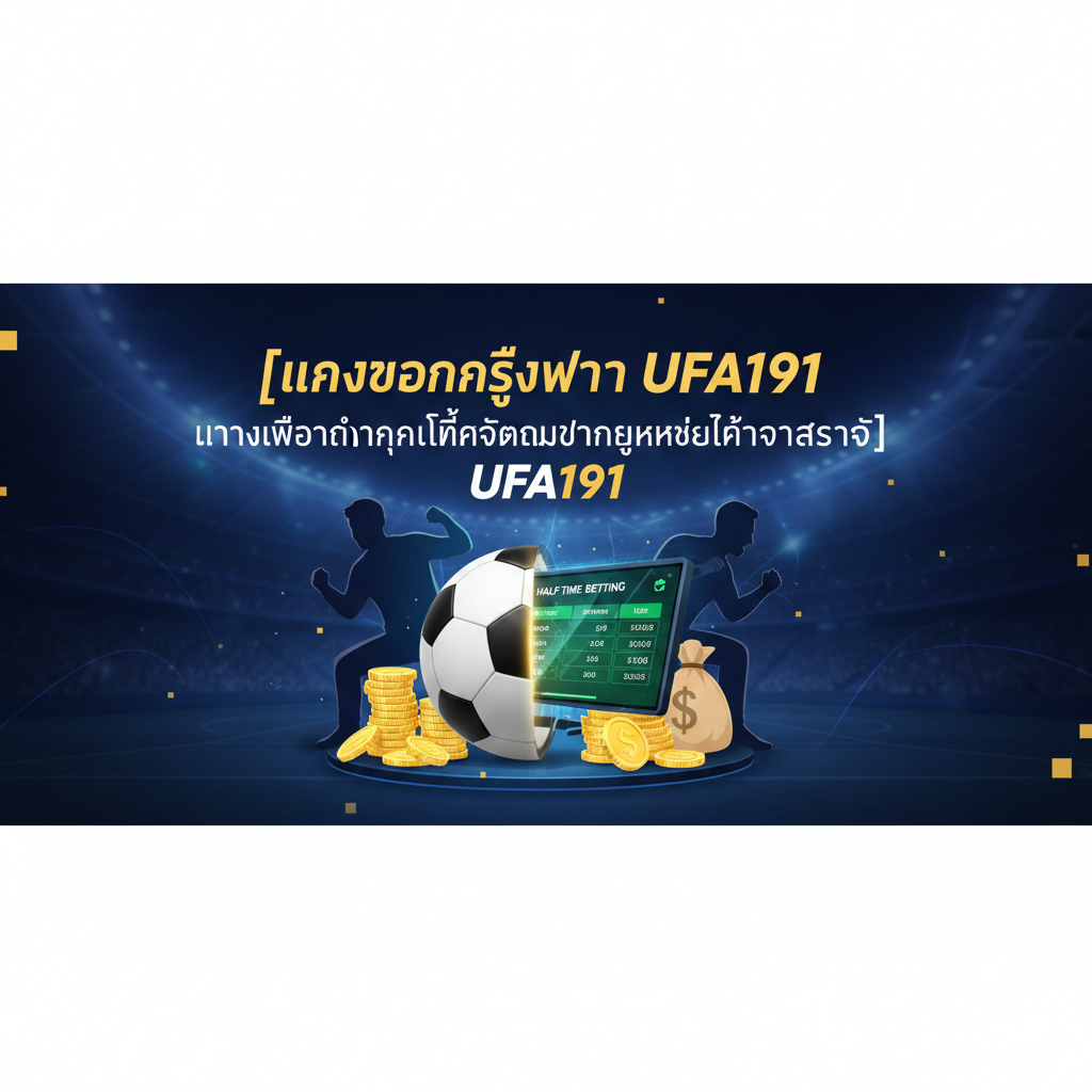 แทงบอลครึ่งเวลา UFA191 ทางเลือกทำกำไรที่นักเดิมพันยุคใหม่ให้ความสนใจ